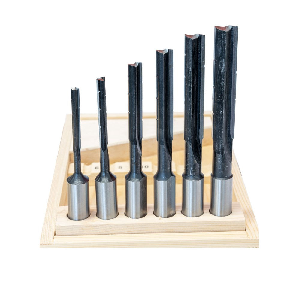 Holzmann LL6TLGL Set di punte per mortasa ø 6-8-10-12-14-16 rotazione sinistra per HOB 260ECO