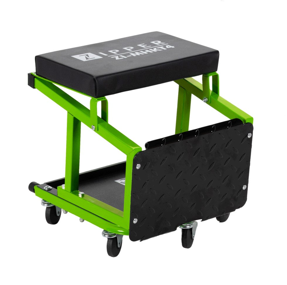 Zipper zi-mhkt4 Sgabello seggiolino carrello con scaletta e ruote officina auto moto