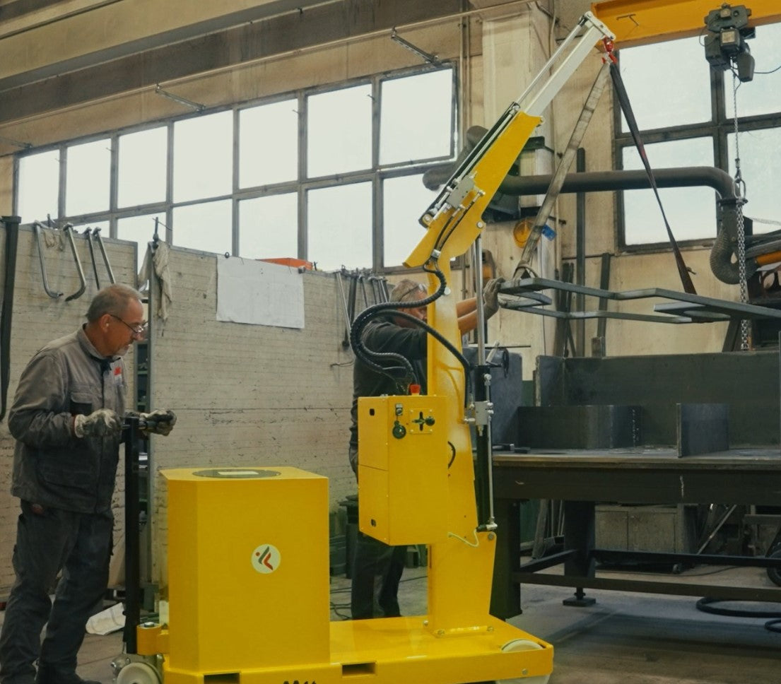 AxA GZ1000BSE - Gru gruetta a sbalzo a batteria, salita/discesa/avanzamento