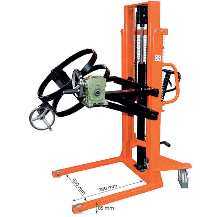 Ribalta fusti HMK350.1945 PORTATA 350 KG ALTEZZA SOLLEVAMENTO 1945 mm