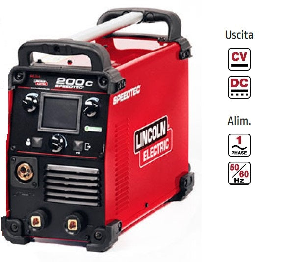 Saldatrice inverter multifunzione Lincoln Electric Speedtec 200C (200 A) senza accessori