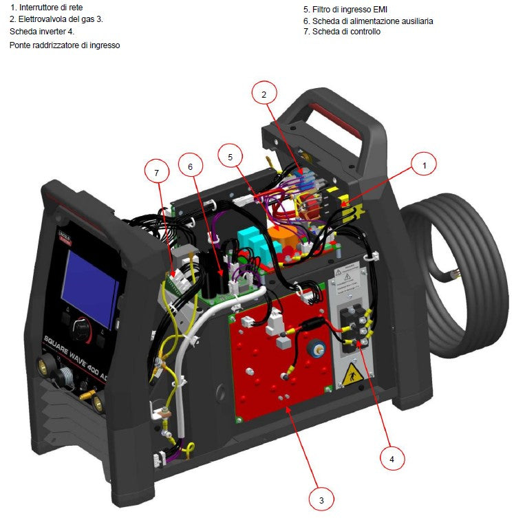 Lincoln K14412-1 SQUARE WAVE 400 ADV , GENERATORE PER SALDATURA IN TIG , 400V , 400A , SOLO CORPO