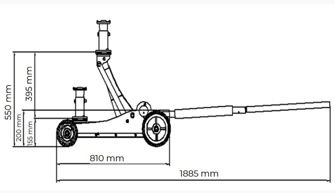 Holzmann OWH3.0 cric fino a 3 Tonnellate , jack off-road/fuoristrada