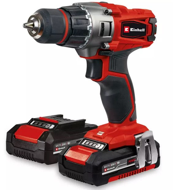 Einhell TE-CD 18/2 Li - Trapano avvitatore a batteria 2 x 2.0 Ah