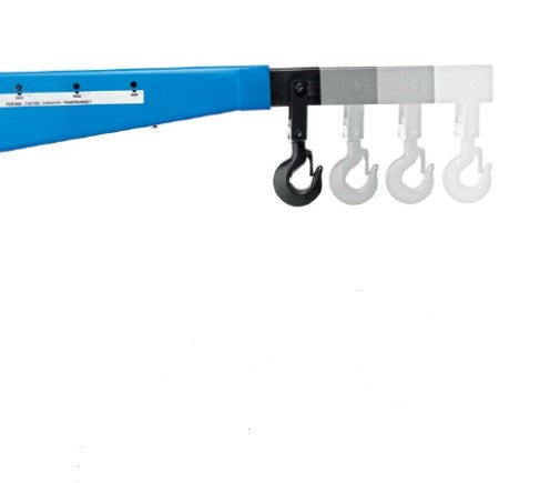 OMCN SL/30 GRU - GRUETTA IDRAULICA A CARRELLO ,TIRANTI LATERALI 3000 kg pompa a doppio effetto