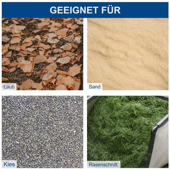 Scheppach s800 Spazzatrice manuale con serbatoio 20 Litri a scope laterali da 650mm