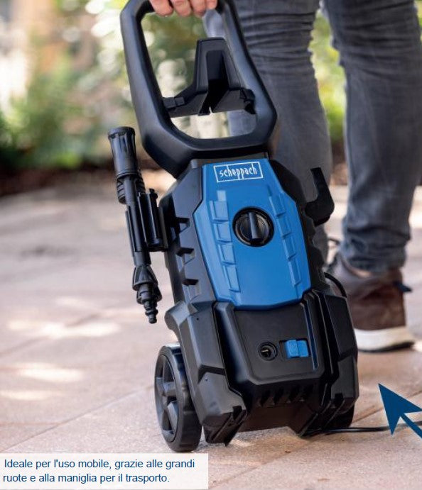 Scheppach hpc1600 Idropulitrice 135 bar acqua fredda 420l/h 1600W