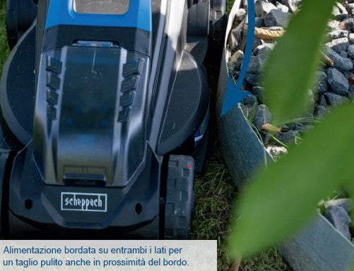 Scheppach bc-mp320-x rasaerba Brushless a batteria 20V , taglio 32 mm , 1 batteria 4.0Ah + caricabatteria incluso