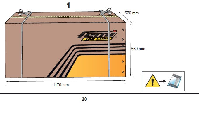 Femi DC 354 PLUS , aspiratrucioli a ciclone carellato , 2200w , 220v