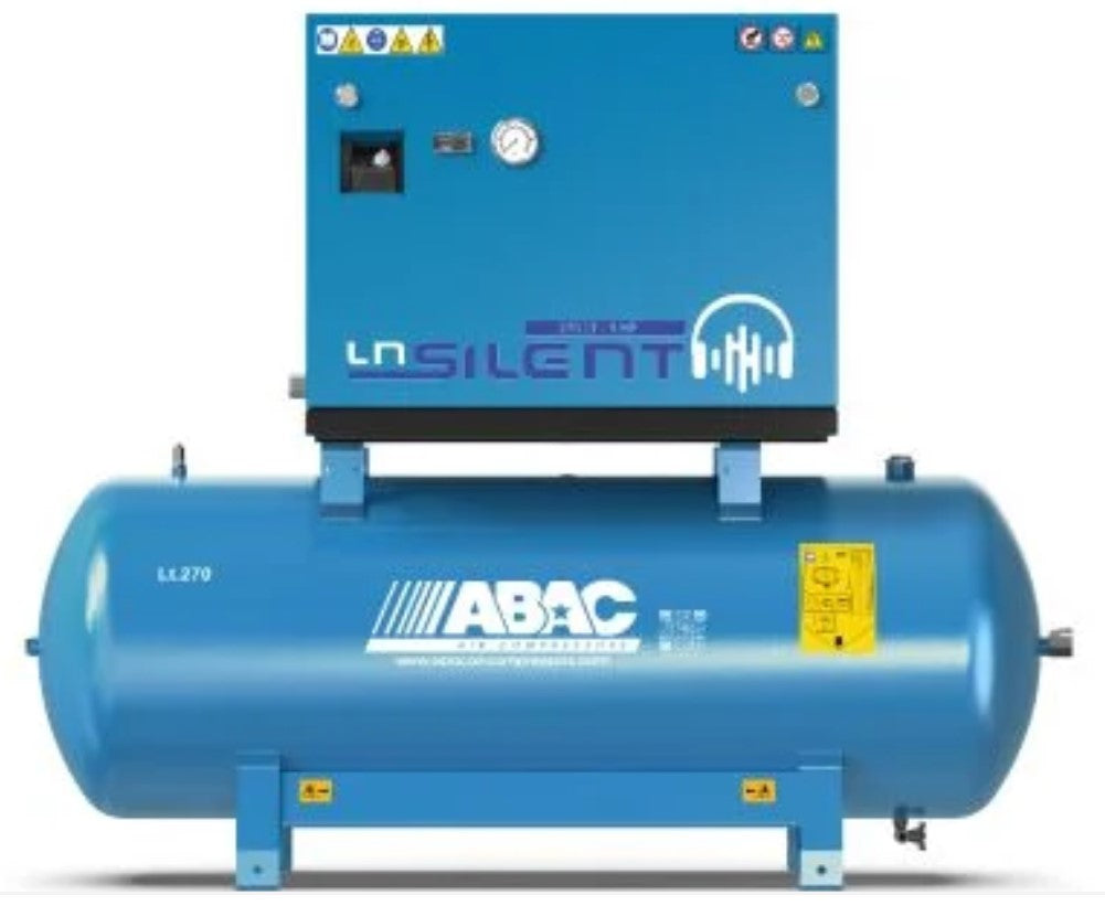 Abac LN1 A49B 270 T5,5 DOL compressore silenziato , 270 litri , 400v , 11 bar, 5,5 Hp