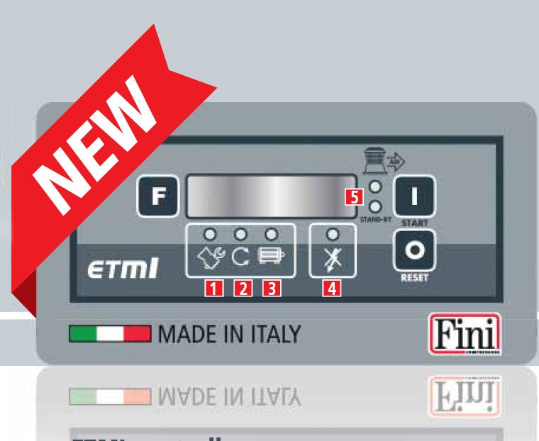 Fini PULSAR ULTIMATE K30-270-5,5 SD 270 litri , 10 bar , 5,5 Hp , 400v , silenziato , professionale , compatto, con ETMI