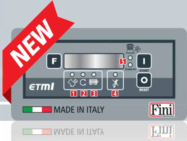 Fini PULSAR ULTIMATE K50-270-10 SD , 270 litri , 10 bar , 10 Hp , 400v , silenziato professionale con ETMI