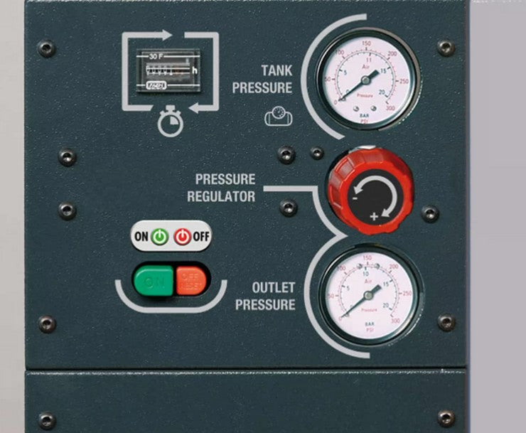 Fini Pulsar Evo MK102-100-2M , 100 litri , 10 bar , 2hp , 220V , silenziato professionale