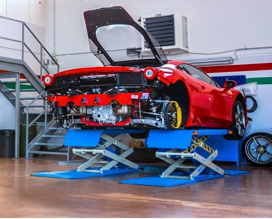 Omcn 718 Ponte Sollevatore Elettroidraulico a doppia forbice , 400V , 3500 KG , 3,3 Kw