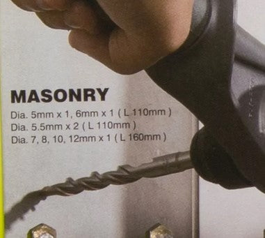 Ryobi RAK08SDS KIT 8 PUNTE SDS+ RYOBI