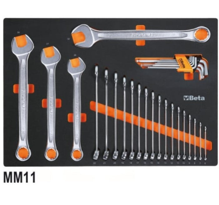 Beta 5945VUM Assortimento di 199 utensili per impiego universale in vassoio morbido in EVA , 566x532 mm