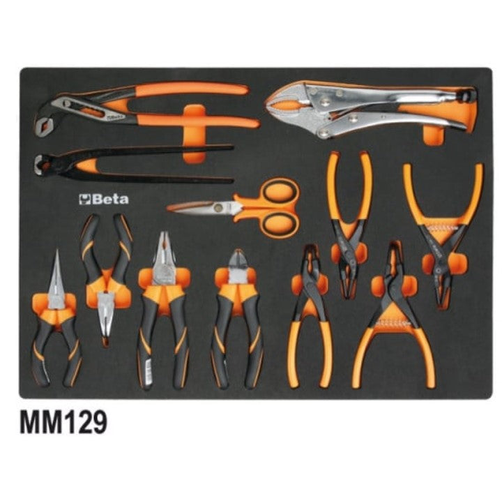Beta 5945VUM Assortimento di 199 utensili per impiego universale in vassoio morbido in EVA , 566x532 mm