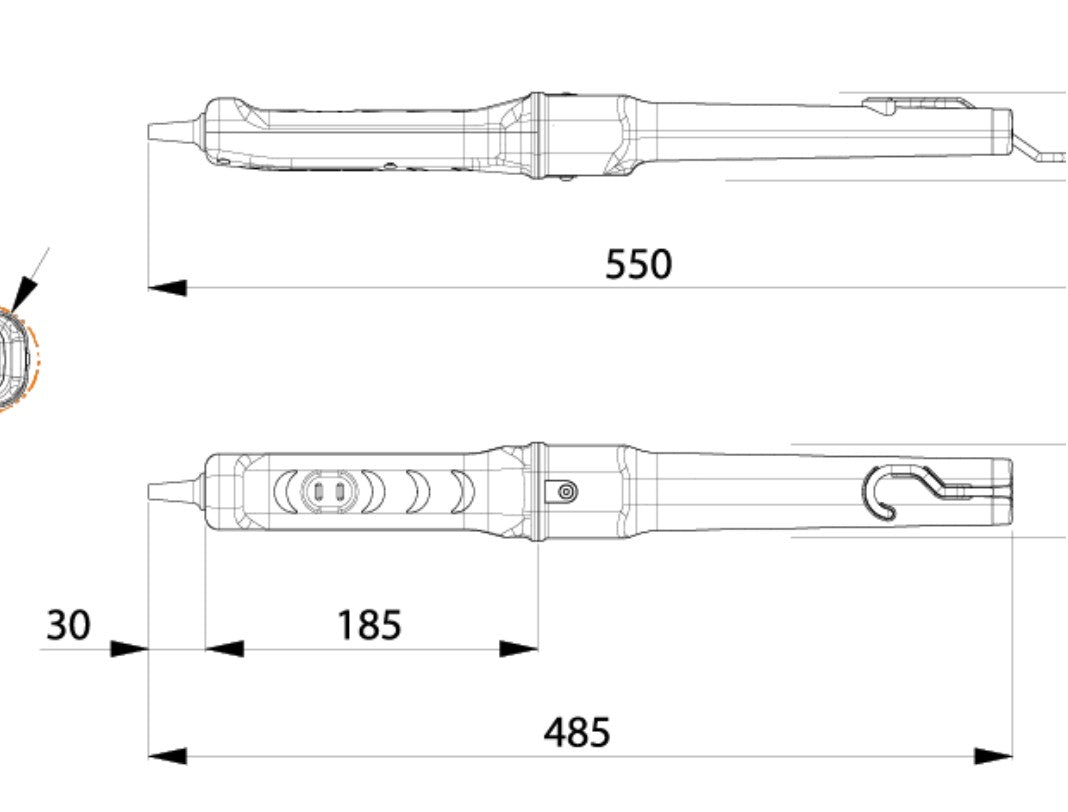 Zeca 328/10 24V lampada con cavo , 900 lumen , 11w , ip55 , ik07