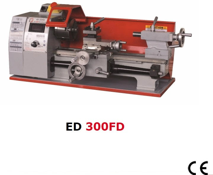 Holzmann ed300fd Tornio parallelo ferro metallo velocita' variabile avanzamenti 220v , max 630w