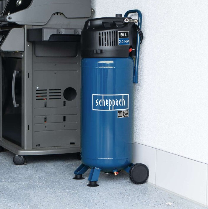 SCHEPPACH HC51V Compressore aria verticale 50 litri 10 bar 220v , senza olio