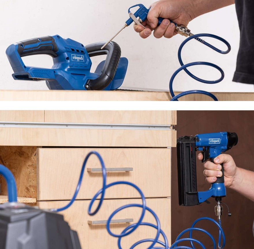 Scheppach hc24v Compressore verticale 24 litri 1,5 hp compatto , 220v , 1500w , senza olio