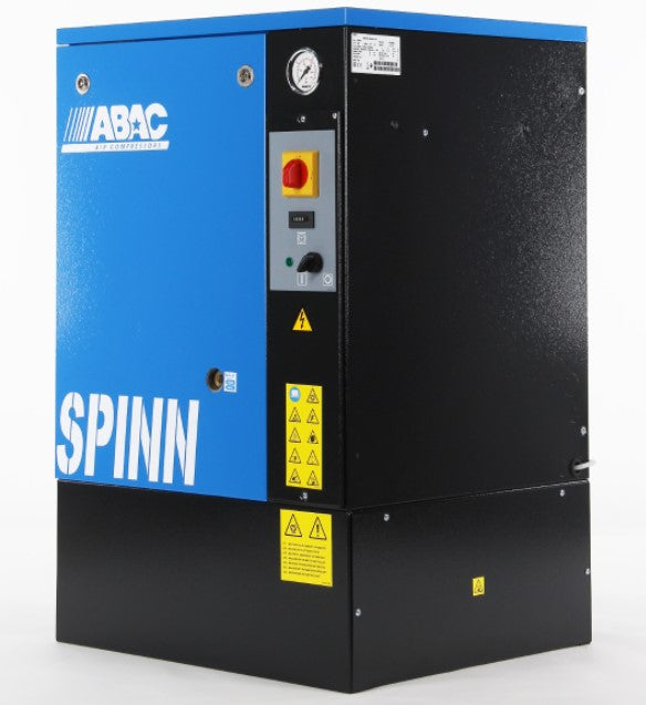 Abac Compressore a vite silenzioso a velocità fissa Abac Spinn 2,2 , 220v , 10 bar , 61 dB , no serbatoio
