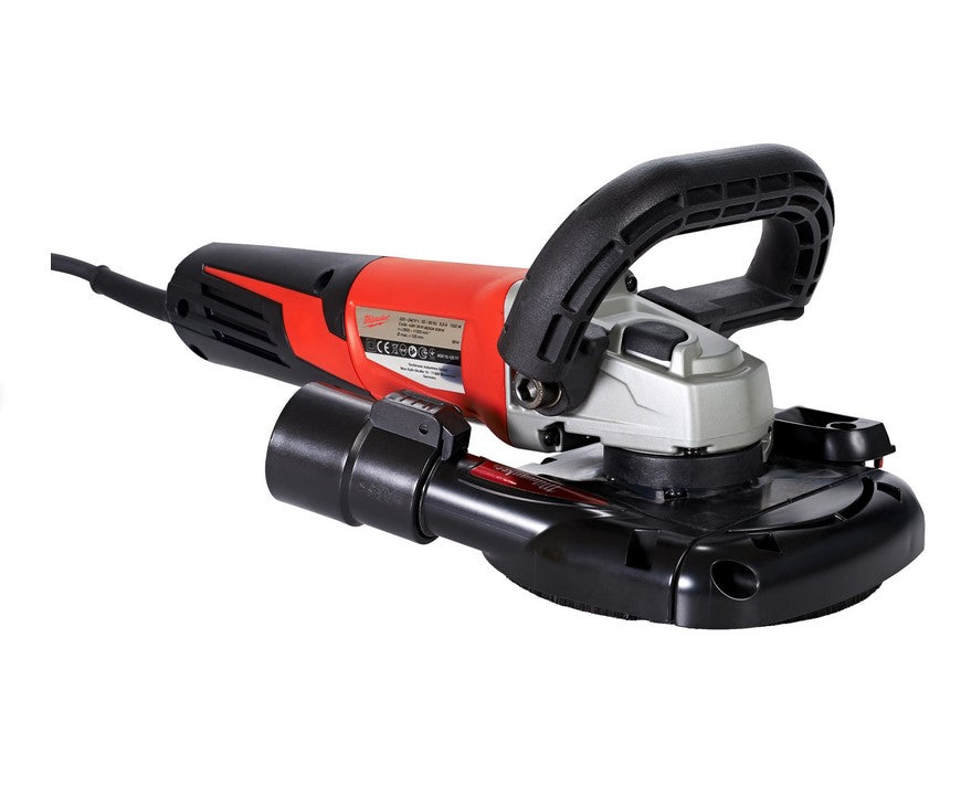 Milwaukee AGV 15-125 XE DEG-SET Smerigliatrice 1550W con cuffia di aspirazione per levigatura , 1550w , 125 mm