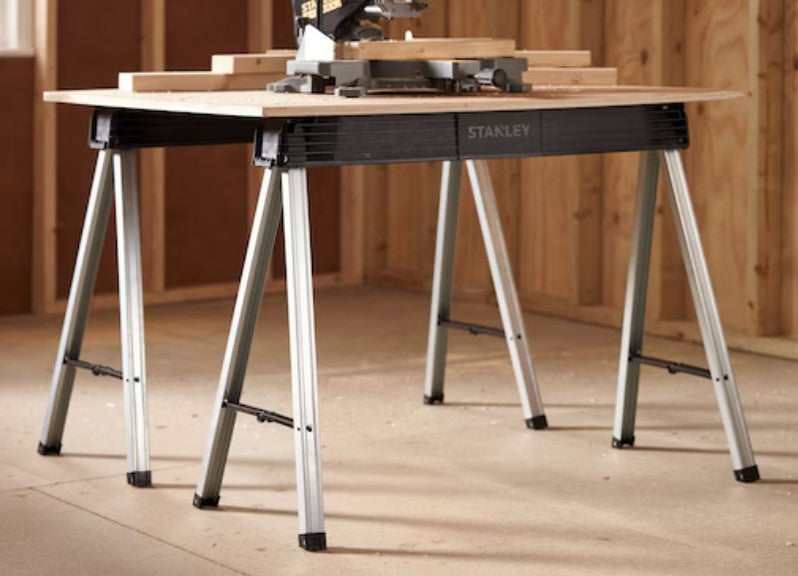 Stanley 1-97-475 Coppia di Cavalletti Pieghevoli , portata 340 Kg