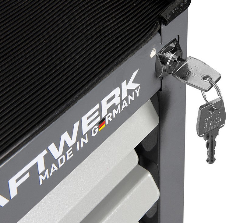 Kraftwerk BT1800 LINE Carrello con ruote Portautensili Cassettiera da officina vuoto , 1885x470xH1000 mm