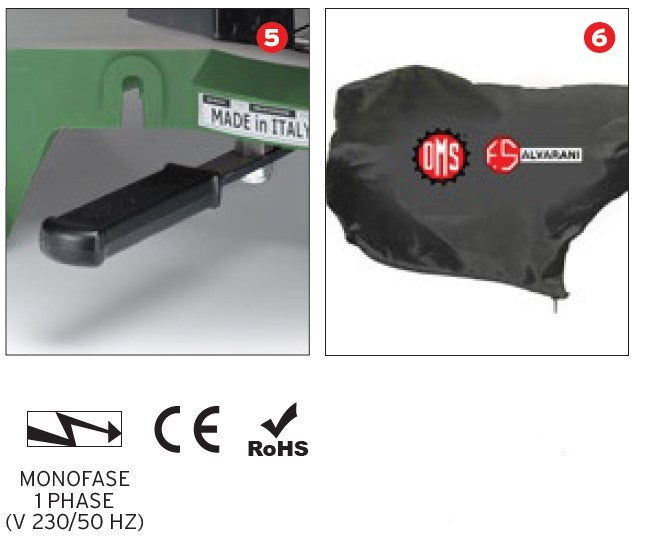 Compa OMS 300 E Troncatrice professionale per legno OMS , 300mm , 220V , 1400w