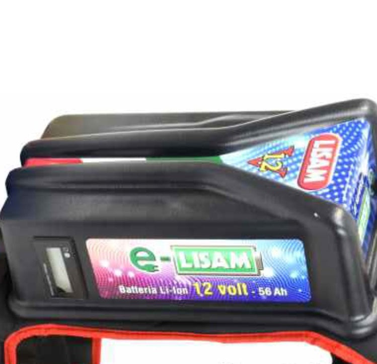 Lisam w1486 zaino batteria al litio a spalla 12v , 56 ah , 3,9 Kg