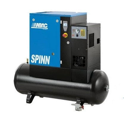 Abac SPINN 5,5 YD con Infologic2 Basic Controller ed essiccatore , 270 litri , 10 bar , l/min 780 , 400v