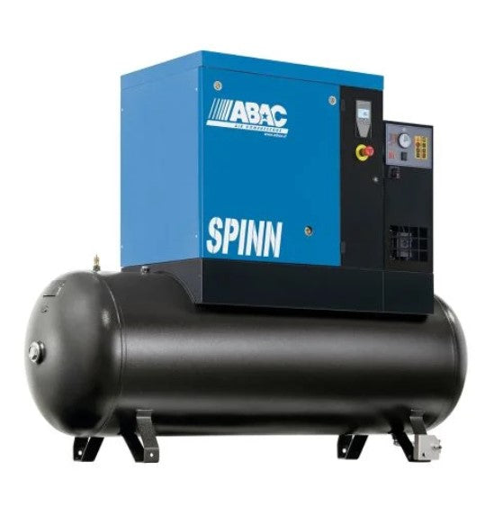 Abac SPINN 5.5XE compressore a vite serbatoio 500 litri con essiccatore , 10 bar , l/min 696 , 400v