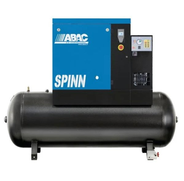 Abac SPINN 5.5XE compressore a vite serbatoio 500 litri con essiccatore , 10 bar , l/min 696 , 400v