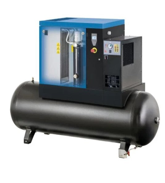 Abac SPINN 5.5XE compressore a vite serbatoio 500 litri con essiccatore , 10 bar , l/min 696 , 400v