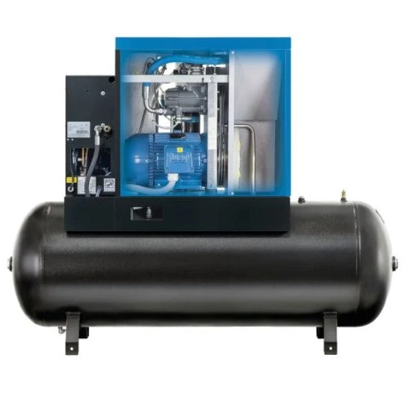 Abac SPINN 5.5XE compressore a vite serbatoio 500 litri con essiccatore , 10 bar , l/min 696 , 400v