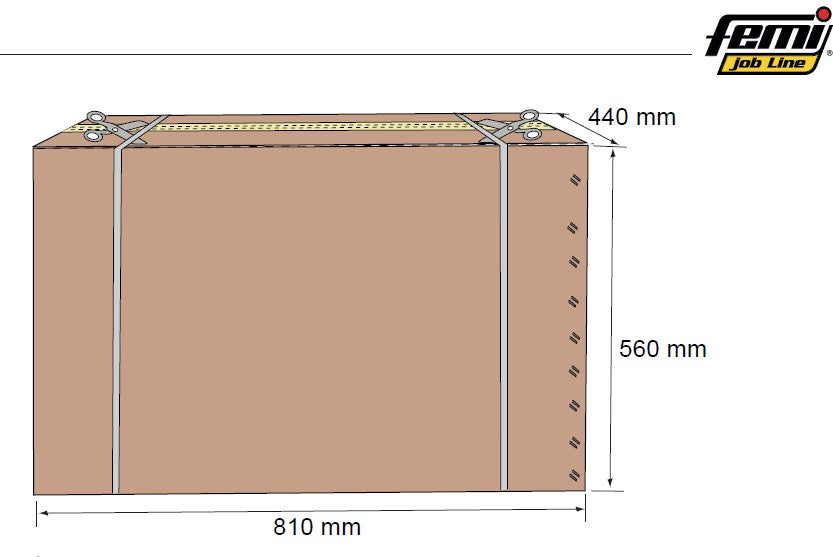 Femi TR1025/B Troncatrice per legno radiale 220v , 2000w , taglio max 340x90 mm