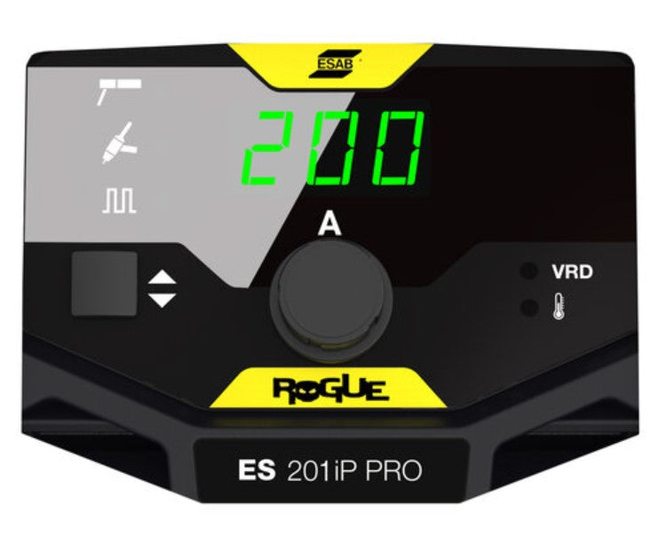 Esab Rogue ES 201iP PRO , SMAW/MMA (elettrodo) , GTAW (TIG) , GTAW-P (TIG pulsato) ,120 - 220v