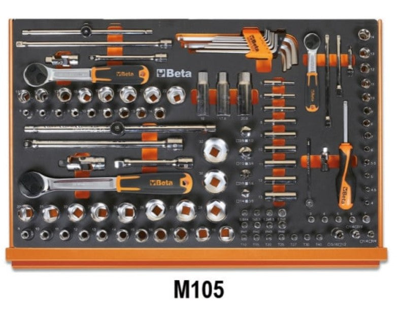 Beta 5988L/4M Assortimento di 273 utensili per autoriparazione in vassoio morbido in EVA