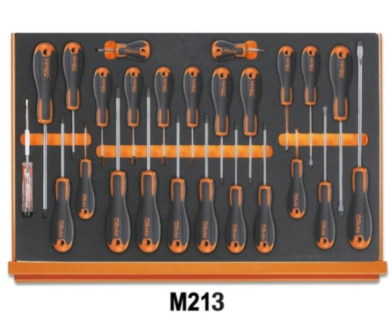 Beta 5988U/7M Assortimento di 215 utensili per impiego universale in vassoio morbido in EVA