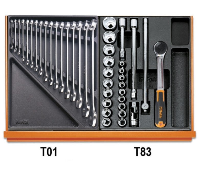 Beta 5904VU/4T Assortimento di 197 utensili per impiego universale in termoformato rigido in ABS