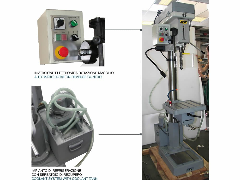 Ltf IMME-L30 - Trapano maschiatrice di precisione, foratura 30 mm - motore 1,5Kw 400V