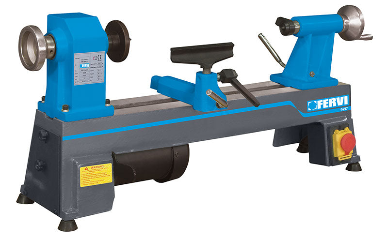TORNIO PER LEGNO ELETTRICO DA BANCO FERVI 0497/250 457MM 370W