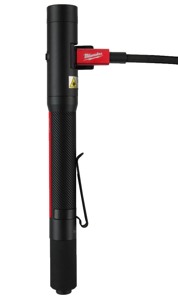 Milwaukee IR PL250 - Torcia Led compatta a penna con batteria ricaricabile USB