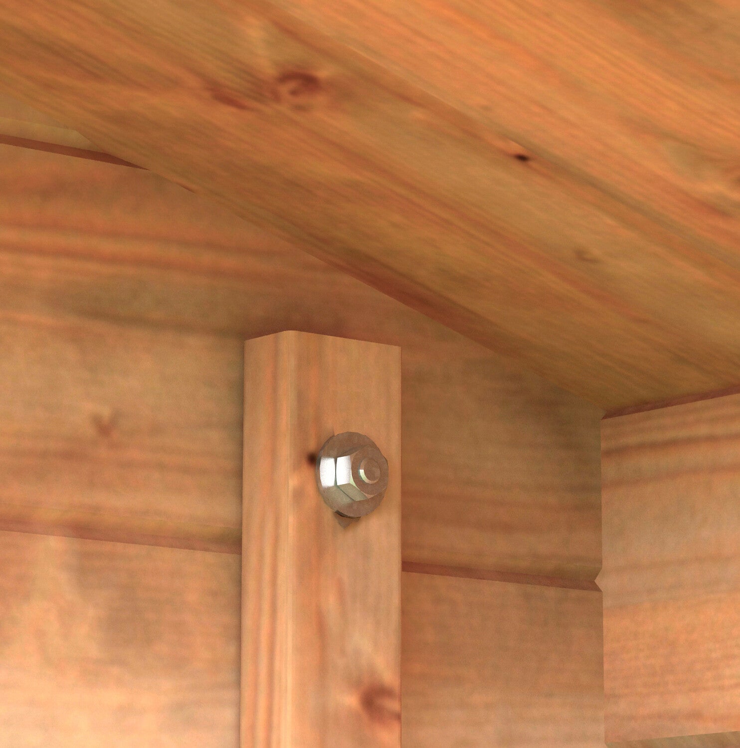 Losa Legnami Dorothy - Casetta in legno di abete impregnato - 380 x 337 x H 258 cm