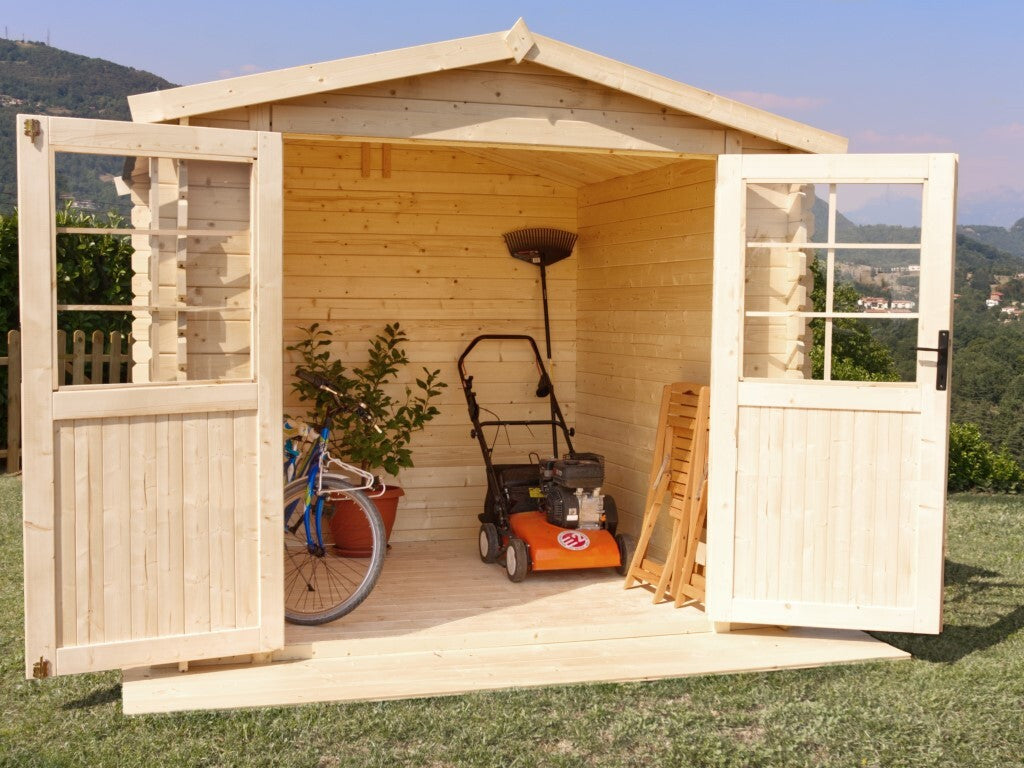 Losa Legnami Noemi - Casetta da giardino in abete grezzo - 250 x 250 cm