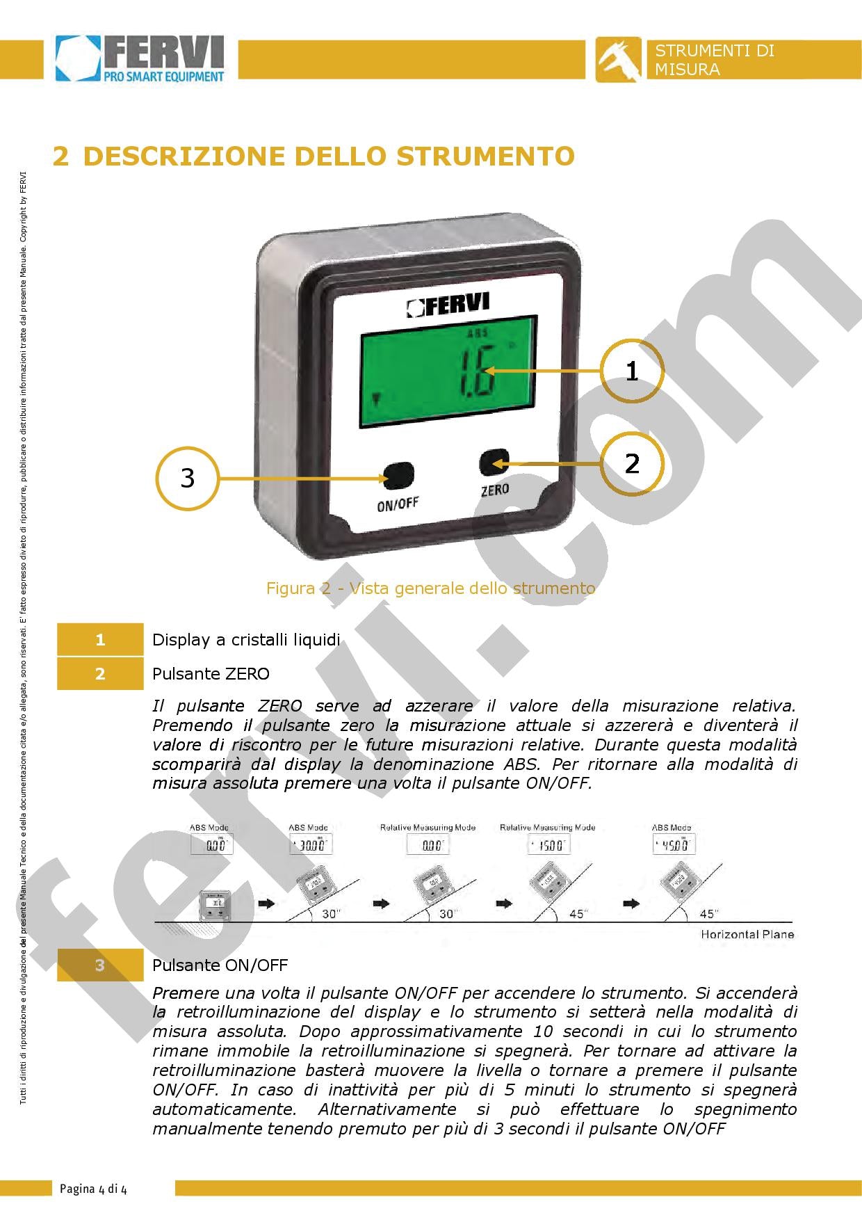 Fervi L080 - Livella quadra digit 90°
