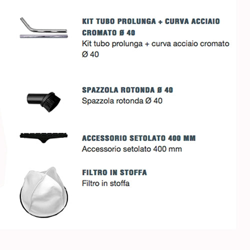 Aspiratore industriale 3 motori 3600W 65l - Lavor Pro Windy 365 IR