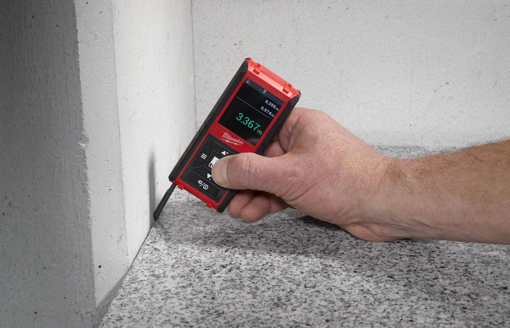 Milwaukee LDM45 - Distanziometro laser 45 metri con squadra per angoli