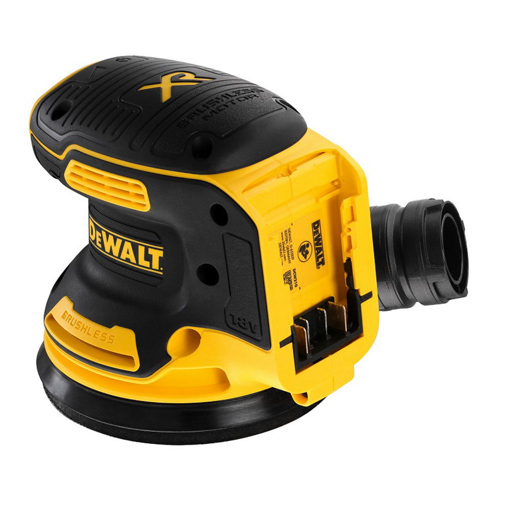 DEWALT DCW210NT - Levigatrice rotorbitale a batteria 18V brushless - solo corpo e valigetta